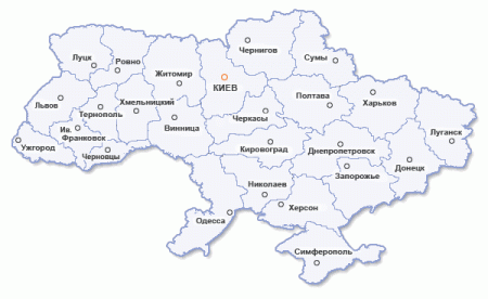 Карта Новороссии - проэкт ЦРУ