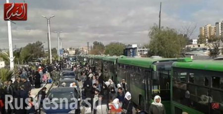 ВАЖНО: 4000 боевиков ИГИЛ и «ан-Нусры» эвакуируются из Дамаска в Ракку, тысячи сирийцев возвращаются в свои дома (ВИДЕО)
