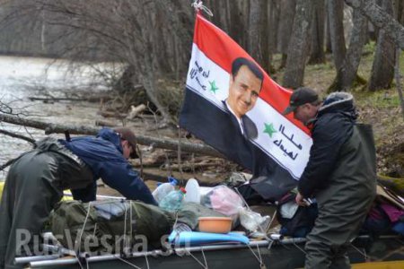Сплав по реке на Урале в поддержку Башара Асада и борьбы сирийского народа с террористами (ФОТО)