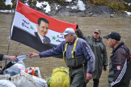Сплав по реке на Урале в поддержку Башара Асада и борьбы сирийского народа с террористами (ФОТО)