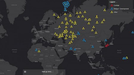 В Сети появилась интерктивная карта ядерных взрывов