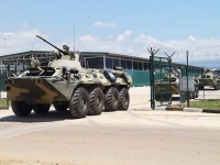 На российской военной базе в Абхазии начался масштабный полевой выход мотос ...