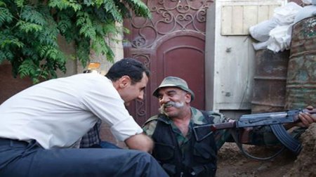 Асад встретился с сирийскими военными на передовой (+ВИДЕО, ФОТО)