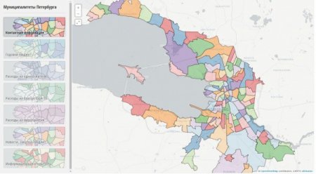 В Петербурге создали интерактивную карту муниципалитетов