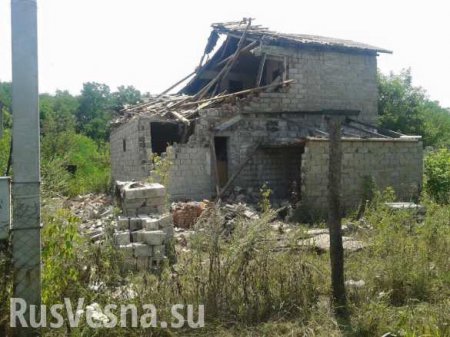 Ночными обстрелами ВСУ в пригороде Горловки повреждены четыре дома