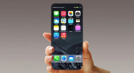 Apple выпустит iPhone 8 с изогнутым безрамочным экраном