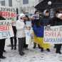Протесты у посольства РФ в Киеве: «свидомые патриоты» заступаются за боевиков Алеппо (ФОТО, ВИДЕО)