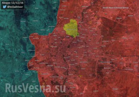 МОЛНИЯ: Армия объявила о полном освобождении Алеппо (КАРТА)