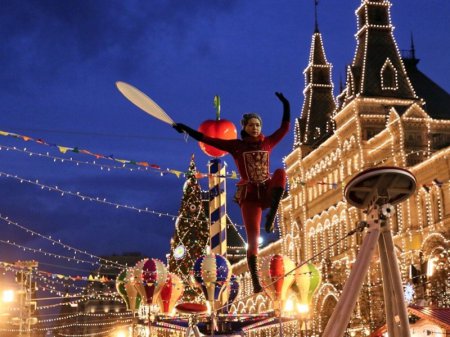 Немецкое ТВ шокировала красота рождественских празднований в Москве