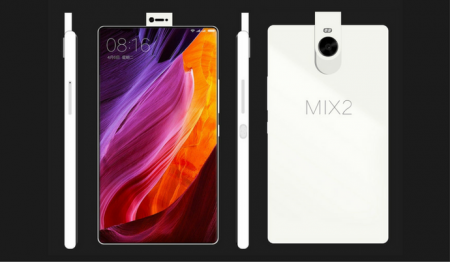 В Сети появились снимки Xiaomi Mi Mix 2 с выдвижной камерой