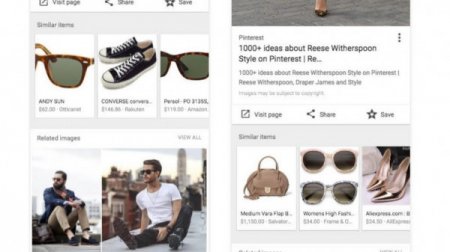 Google добавила функцию шопинга в раздел поиска изображений
