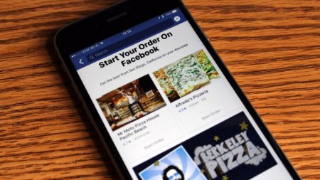 Facebook внедрила опцию заказа еды