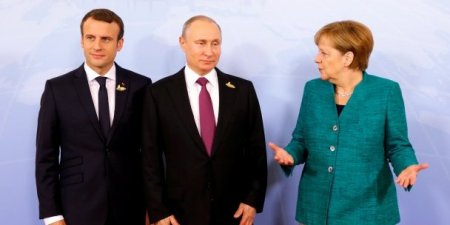 Песков раскрыл подробности встречи Путина, Макрона и Меркель по Украине