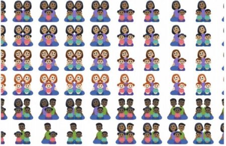 В Facebook появилось 125 новых смайлов эмодзи с изображением семьи