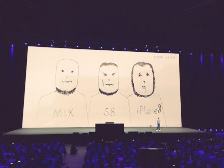 Xiaomi на презентации нового Mi Mix 2 посмеялась над Samsung и Apple