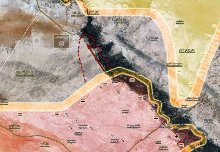 Сирийская армия начала наступление от Дейр-эз-Зора в сторону границы с провинцией Ракка - Военный Обозреватель