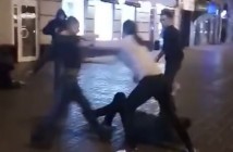 Видео: в Киеве сотрудники пиццерии избили посетителей