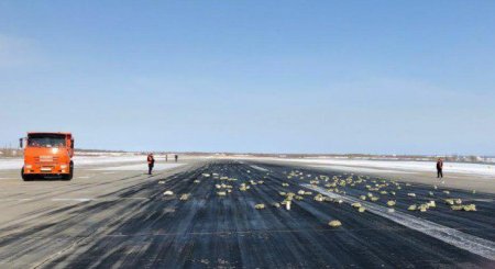 В Якутии самолёт рассыпал над аэродромом 10 тонн золота и платины