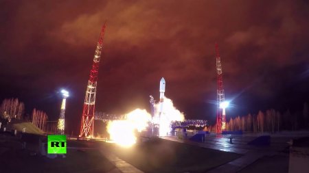 Запуск ракеты-носителя «Союз-2.1б» с навигационным спутником ГЛОНАСС-М