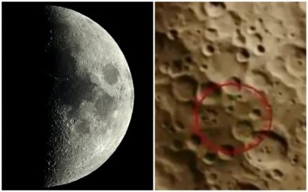 Безумный НЛО, Луна ярости: На поверхности спутника засняли пришельца-гонщик ...