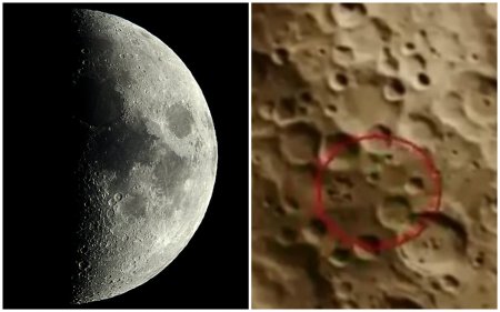 Безумный НЛО, Луна ярости: На поверхности спутника засняли пришельца-гонщика