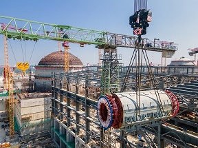 На ЭБ-2 АЭС Руппур завершен монтаж статора генератора