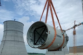На стройплощадку ЭБ-1 Курской АЭС-2 доставлен транспортный шлюз