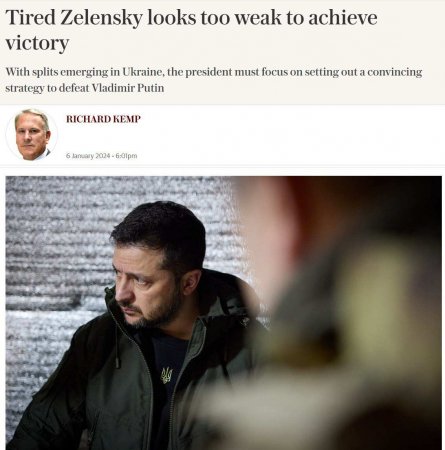 «Уставший Зеленский выглядит слишком слабым, чтобы добиться победы», — Telegraph
