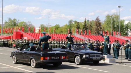 Военный парад в честь 76-й годовщины Победы в Великой Отечественной войне в ...
